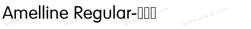 Amelline Regular字体转换